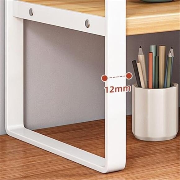 Amazon.com: YGYQZ Desk Shelf for Top of Desk - Adjustable  White Desktop Organizer Shelf Office Storage Rack Adjustable Desk Bookshelf Shel